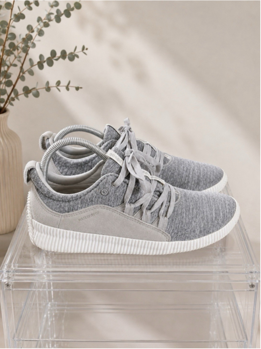 Sorel Out N About Plus Waterproof Sneakers Gray Women’s Size 8 Casual Shoes